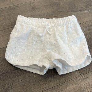 White Eyelet Shorts